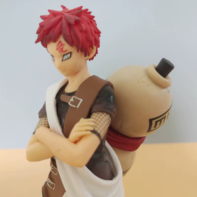 19Cm Anime Naruto Sasuke Itachi Gaara Figure Sand Gourd Battle Action Figurines PVC Model Doll Collection Toy Gift Kids