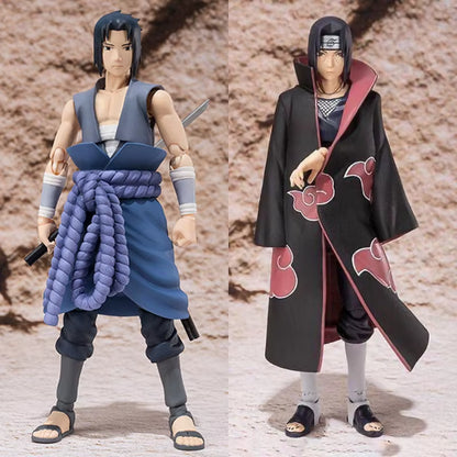 S.H.Figuarts Naruto Uchiha Itachi Sasuke Figure SHF Akatsuki Shippuden Action Figure Model Toys Joint Movable Desktop Ornament