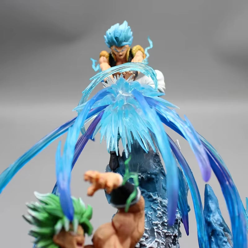 Dragon Ball Anime Figures Broly Vs Gogeta Figure Broly Figure Model Pvc Statue Dolls Collection Toy Decoration Christmas Toy Gif