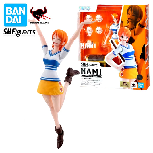 In Stock 100% Original  S.H.Figuarts SHF One Piece Monkey D Luffy Nami Romance Dawn 