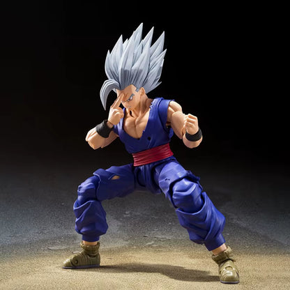 Dragon Ball Super SHF Son Gohan Beast Action Figure - PVC Collectible Model, Movable Saiyan Figurine for Anime Enthusiasts and Gift Giving