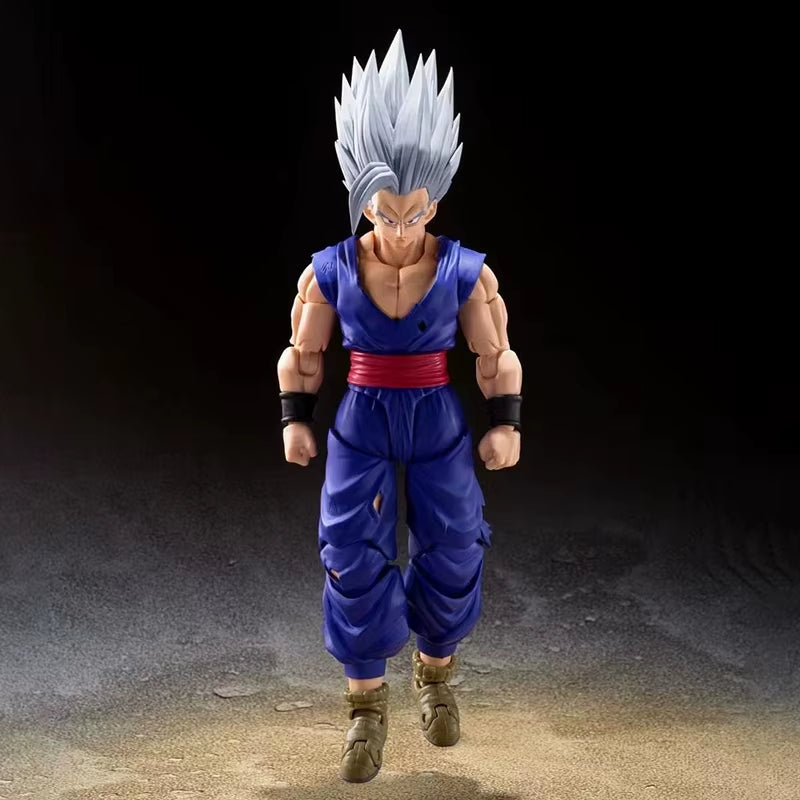 Dragon Ball Super SHF Son Gohan Beast Action Figure - PVC Collectible Model, Movable Saiyan Figurine for Anime Enthusiasts and Gift Giving