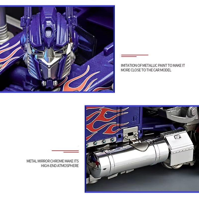 30CM Transformation Robot Toys Optimus Prime Star Commander Alloy Car Movie Anime Action Figure Children Deformation Kids Boy