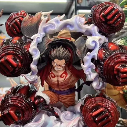 Anime One Piece Luffy Figures Monkey D. Luffy Gear 4 Action Figure Sky Painting PVC Statue Collection Model Toys Decoration Gift