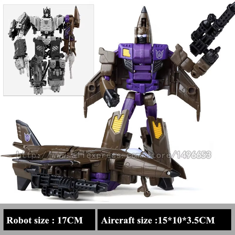 Haizhixing 5 in 1 Transformation Robot Car Toys Anime Devastator Aircraft Tank Model KO Boys Truck Collection Kid Adult Gift