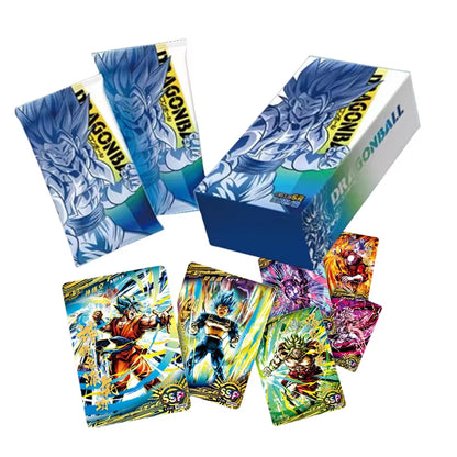 Dragon Ball Collectible Trading Cards - Shiny Son Goku, Saiyan Vegeta, Anime Battle Cards for Children - Perfect Gift Toy