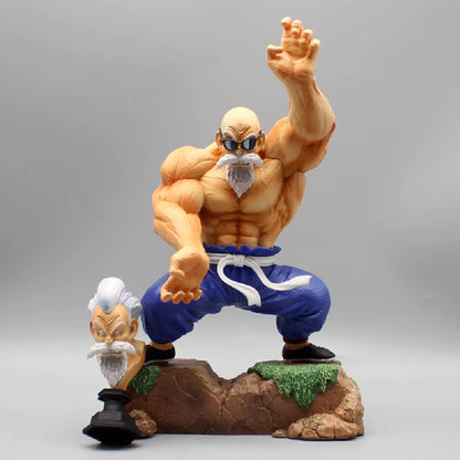 25Cm Anime Figures Dragon Ball Super Master Roshi Two Heads Action Figures Kame Sennin PVC Toys for Children DBZ Collector Model