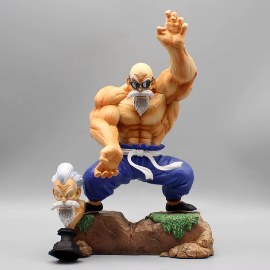 25Cm Anime Figures Dragon Ball Super Master Roshi Two Heads Action Figures Kame Sennin PVC Toys for Children DBZ Collector Model