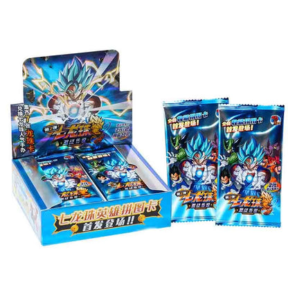 Dragon Ball Collectible Trading Cards - Shiny Son Goku, Saiyan Vegeta, Anime Battle Cards for Children - Perfect Gift Toy