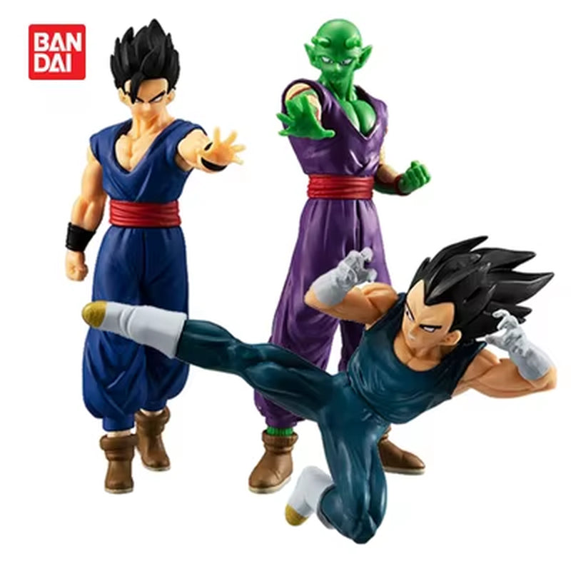 Genuine Gashapon Dragon Ball Super HG Action Figures: Golden Vegetto, Trunks, Mai, Android 17, Jiren, and Caulifla Models