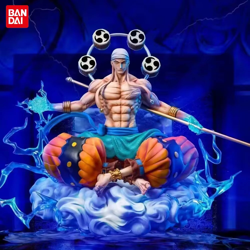 One Piece Figures Enel Action Figure Double Head Statue Anime PVC Figurine Model Collection Doll Ornaments Toys Gifts