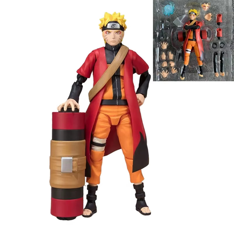 Shf Anime Naruto Figures Rasengan Uzumaki Naruto Jiraiya Action Figure Collection Doll Uchiha Sasuke Itachi Movable Model Toys