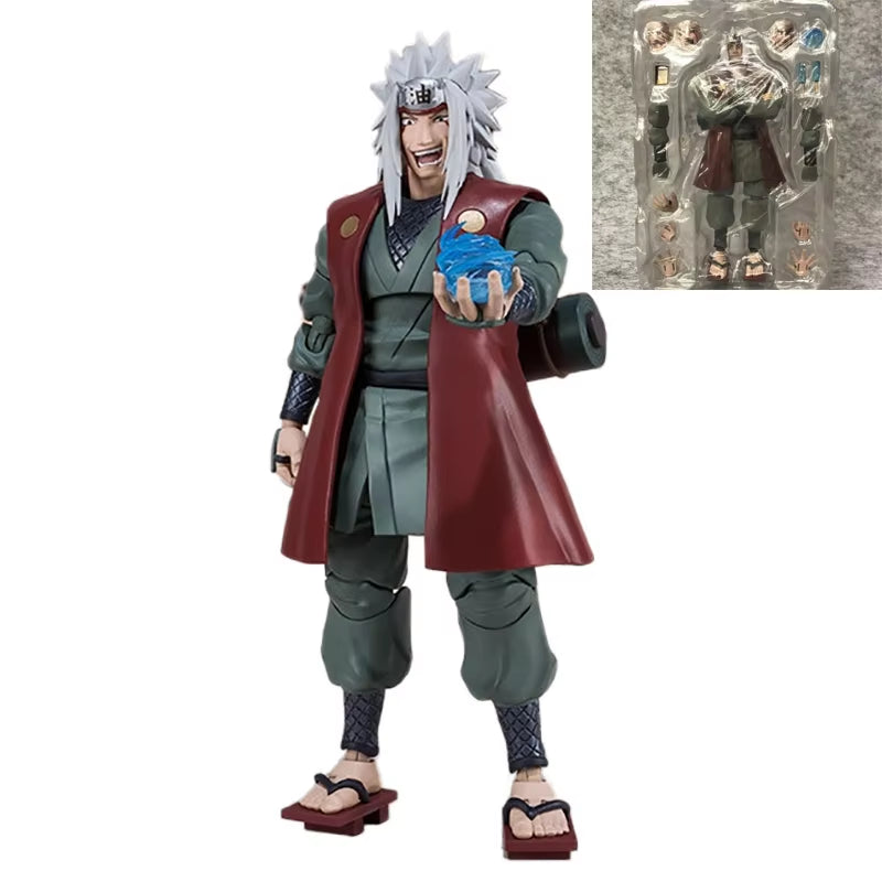 Shf Anime Naruto Figures Rasengan Uzumaki Naruto Jiraiya Action Figure Collection Doll Uchiha Sasuke Itachi Movable Model Toys