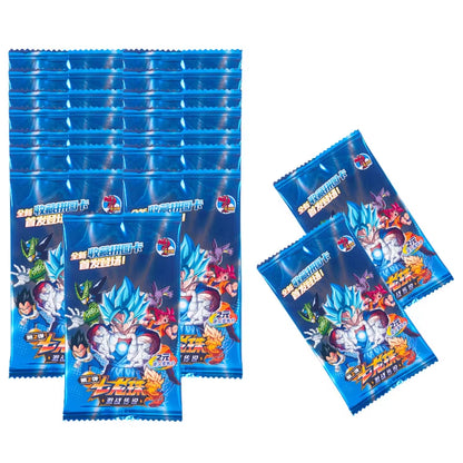 Dragon Ball Collectible Trading Cards - Shiny Son Goku, Saiyan Vegeta, Anime Battle Cards for Children - Perfect Gift Toy