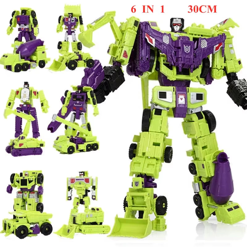 IN STOCK BMB New 5 in 1 Transformation Oversize 40CM Dinosaur Model Toy Anime KO G1 Devastator Action Figure Combined Kid Boy