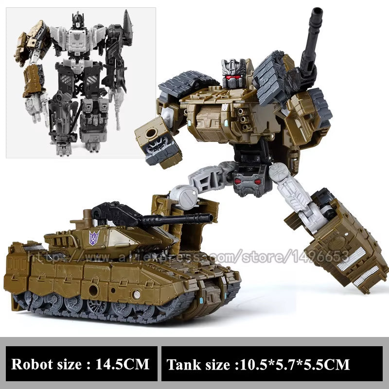 Haizhixing 5 in 1 Transformation Robot Car Toys Anime Devastator Aircraft Tank Model KO Boys Truck Collection Kid Adult Gift