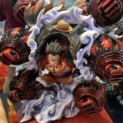 Anime One Piece Luffy Figures Monkey D. Luffy Gear 4 Action Figure Sky Painting PVC Statue Collection Model Toys Decoration Gift