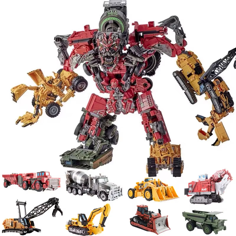 IN STOCK AOYI NEW 8 in 1 Big Devastator Action Figure Toys Robot Car Anime Series Model Classic Boy Kids Gift DD03 DD04