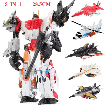 BPF NEW Oversize 33CM Anime Devastator Transformation Robot Car Toys Boy Action Figures Aircraft Motorcycle Dinosaur Model Kids