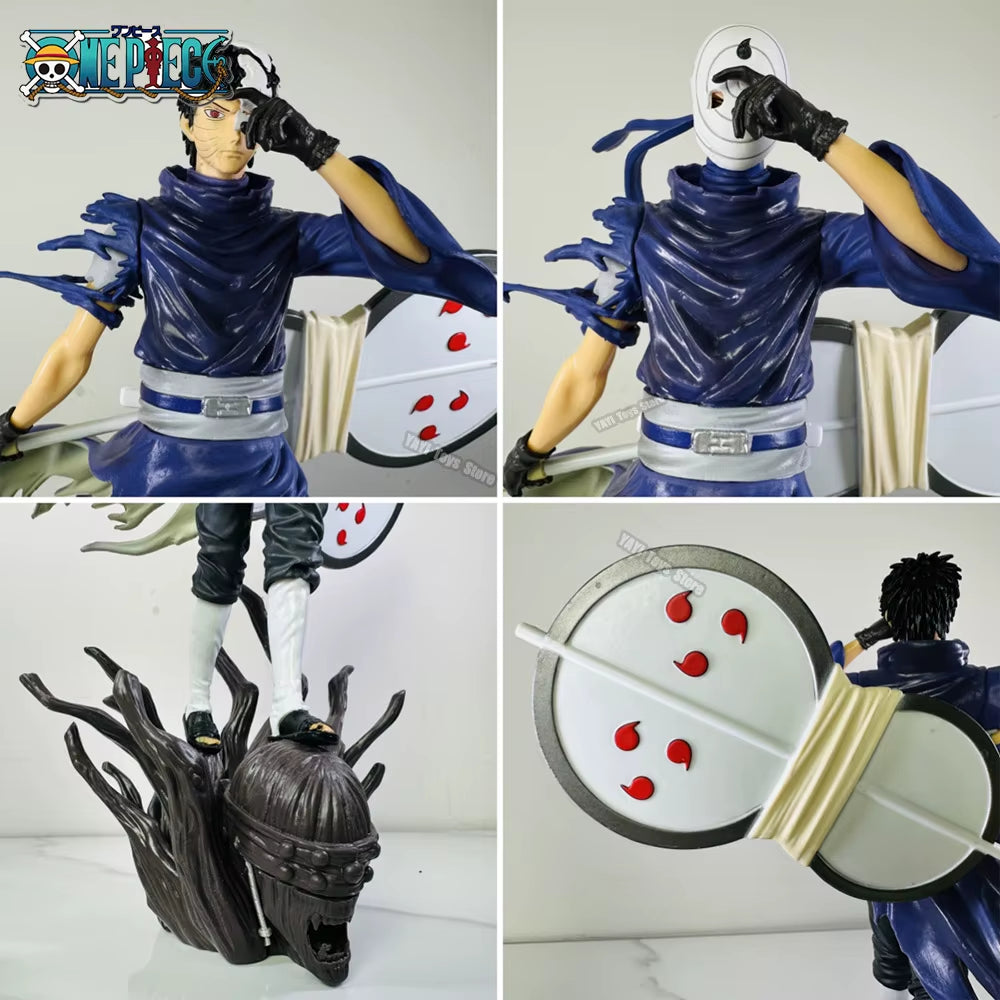 New 28Cm Naruto Anime Figures Uchiha Obito Action Figures Double-Headed Anime PVC Collection Model Toys Doll Gifts