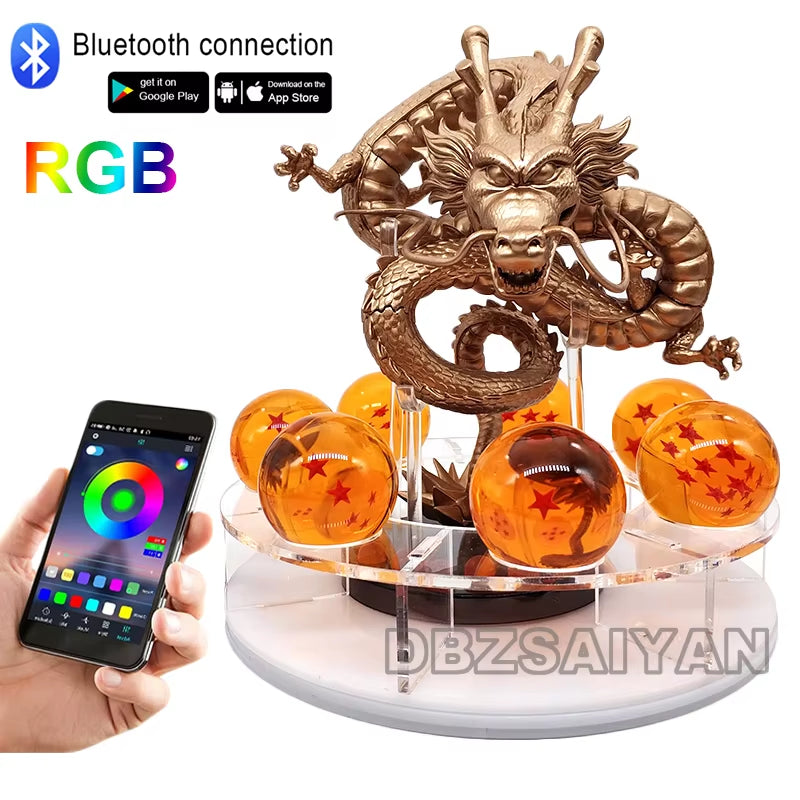 Anime  Z Shenron Lamp Super Saiyan Goku Action Figure  Shenlong Model Light Base Collection Gift