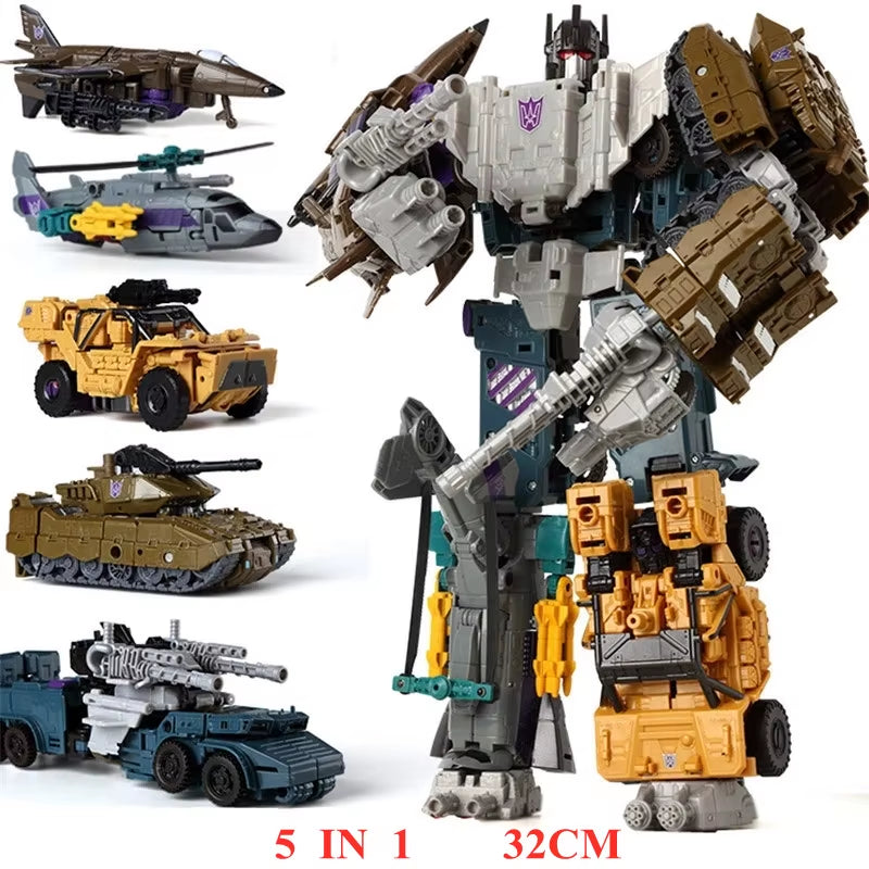 IN STOCK BMB New 5 in 1 Transformation Oversize 40CM Dinosaur Model Toy Anime KO G1 Devastator Action Figure Combined Kid Boy