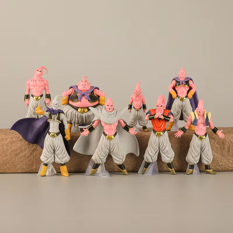 8Pcs/Set Dragon Ball Z Buu PVC Action Figure Collection Model Toys 7-11Cm