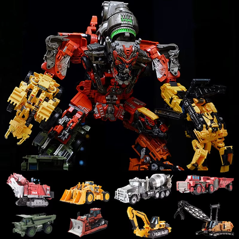 AOYI NEW 8 in 1 Devastator Transformation Movie Toys Anime Action Figure Cool Engineering Vehicles Mode Robot Car Boy DD04 DD03