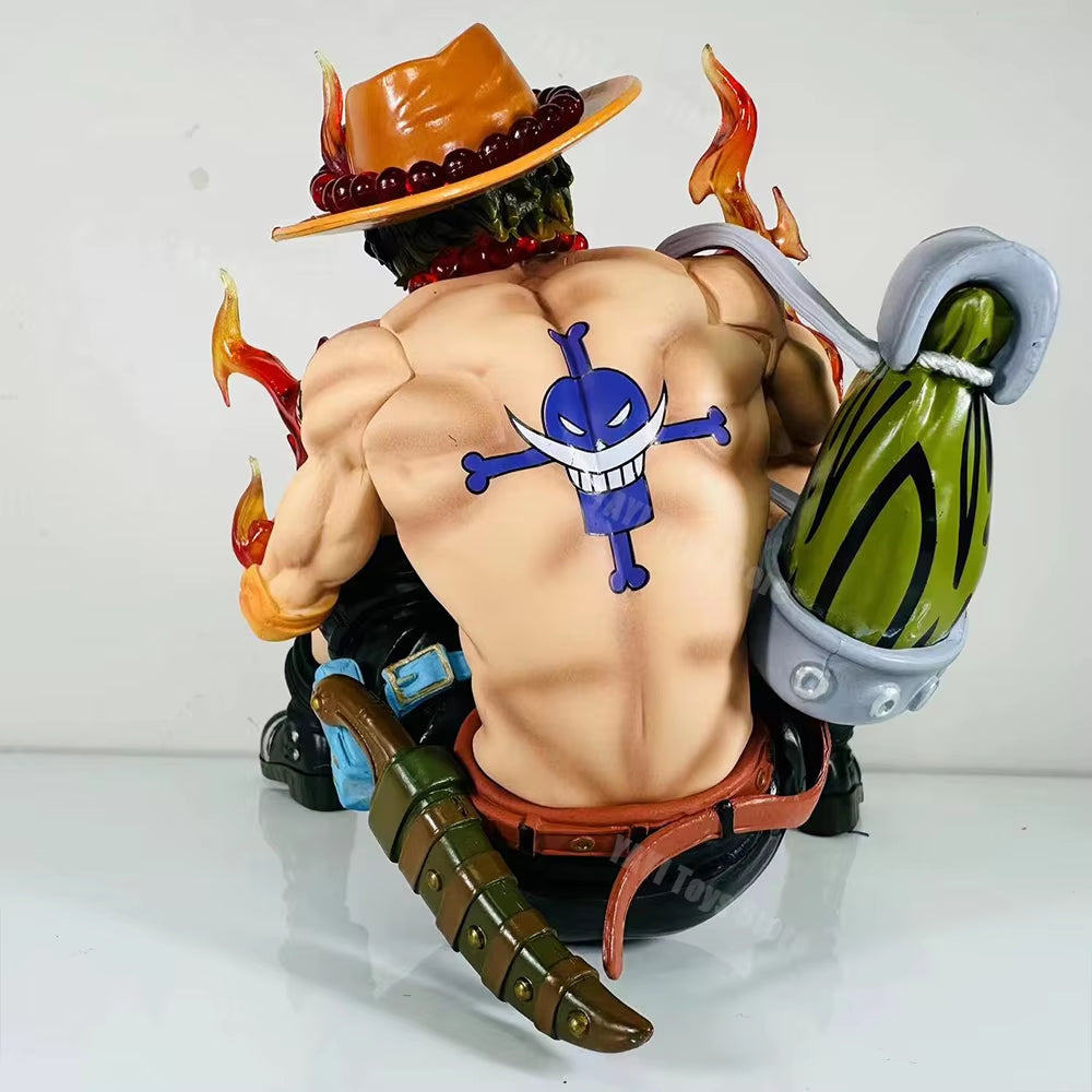 New One Piece Anime Figure Portgas D Ace Figurines Collection Pvc Action Figure Model Statue Decor Toy