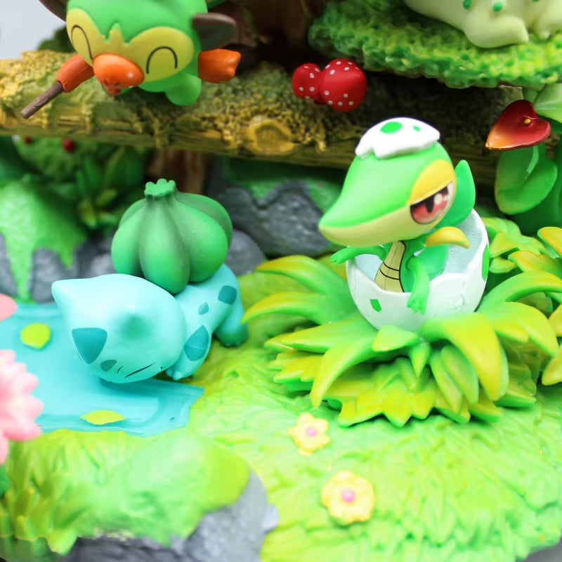 New Pokemon Action Figure Forest Wonderful Frog Flower Gk Pokemon Large Hand Model Animation Ornaments around Birthday Gifts