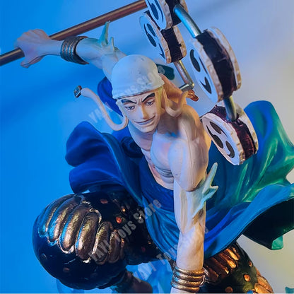 New One Piece Anime Figure Thor Enel God Sky Piea Enel Action Figure PVC Collectible Model Toys Ornaments Doll Gifts