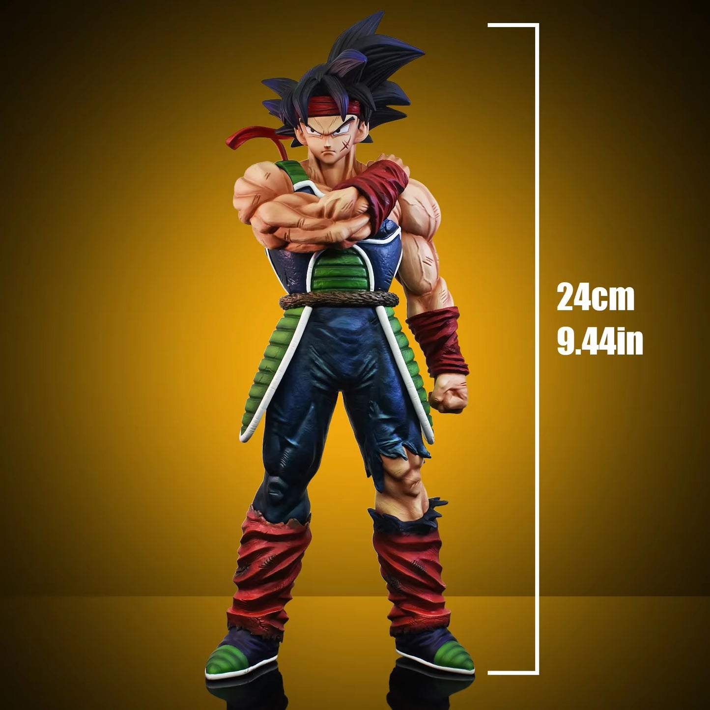 24Cm/9.4In Anime Dragon Ball Z Figure Bardock Figure Collectible Model Statue Toy Gift