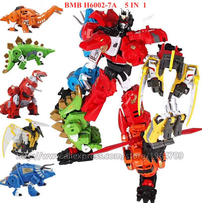 IN STOCK BMB New 5 in 1 Transformation Oversize 40CM Dinosaur Model Toy Anime KO G1 Devastator Action Figure Combined Kid Boy