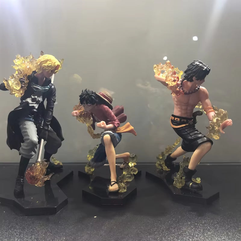 One Piece Action Figures Sanji Fire Foot Model Toy 160Mm PVC Toys Anime Sanji Japanese Anime Figure