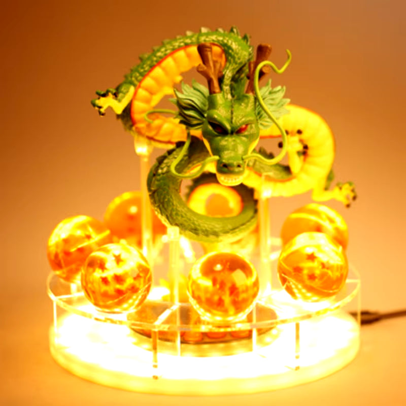 Anime  Z Shenron Lamp Super Saiyan Goku Action Figure  Shenlong Model Light Base Collection Gift