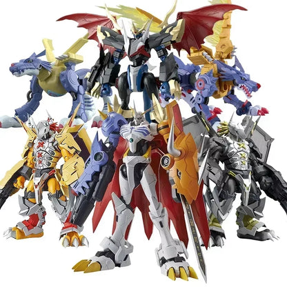 Original Anime Digimon Adventure War Greymon Garurumon Dukemon Action Figure Toys Collectible Model Gifts for Children