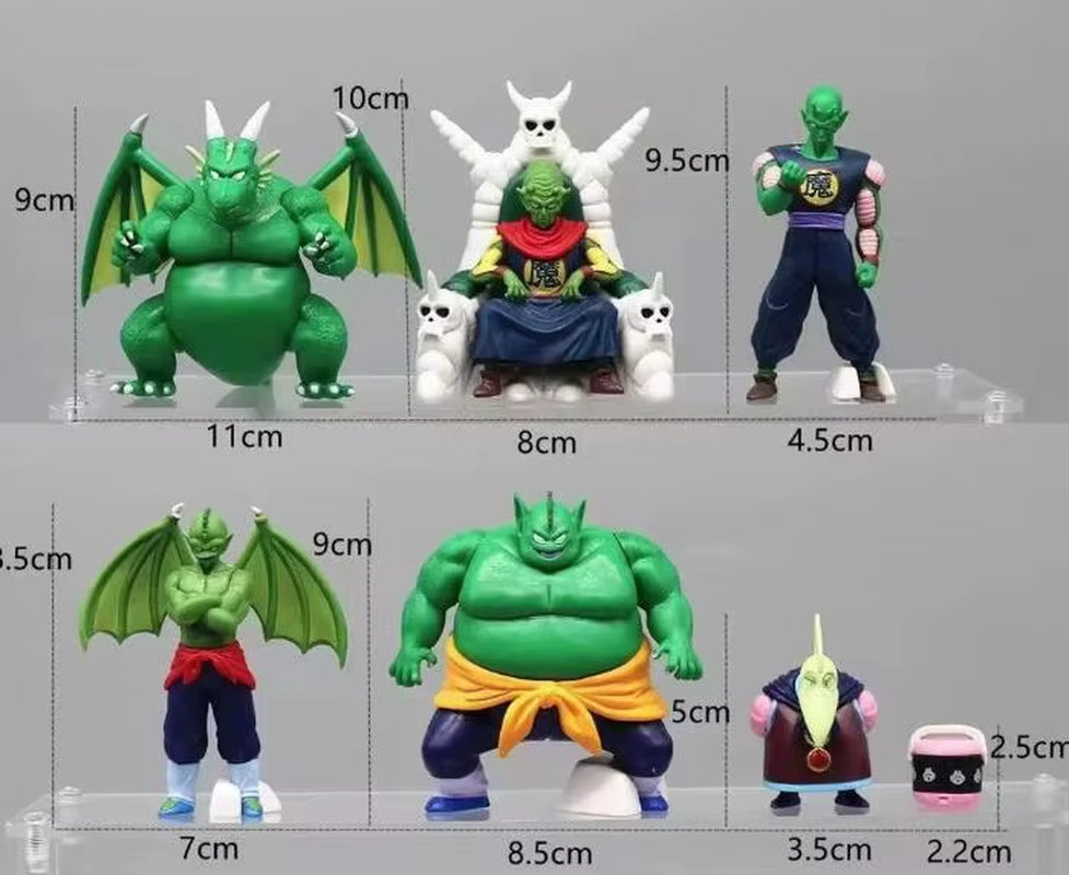 7Pcs/Set Dragon Ball Z PICCOLO Family Figure Model Toys 3-10Cm