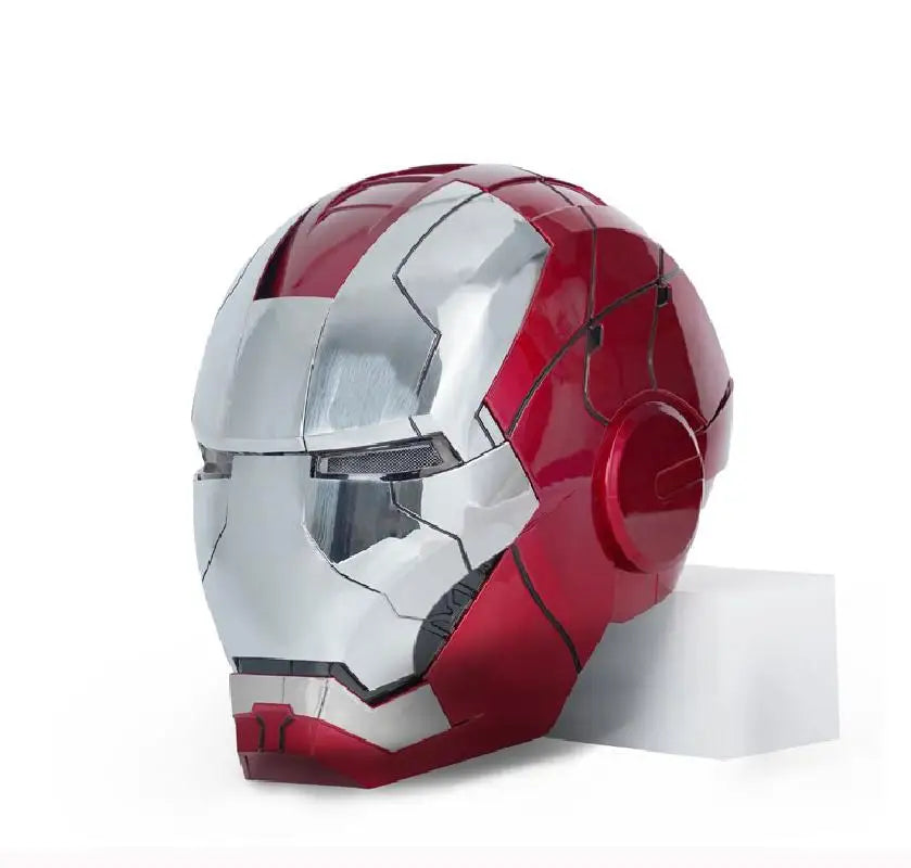 Iron Man Tony Helmet Electric Multi-Piece Opening and Closing English Voice Control 1:1 Wearable Abs Figure Toys Dolls Gifts