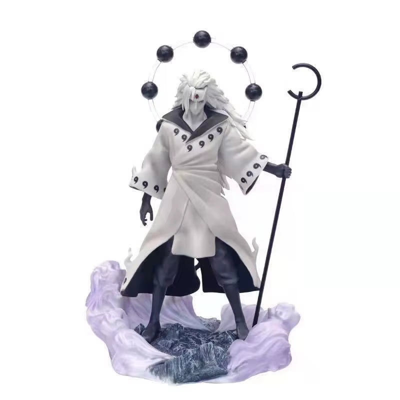 28CM Naruto Anime Figure Uchiha Madara Action Figurine GK Collectible Decoration Ornament Model Toys Doll Birthday Gift for Kids