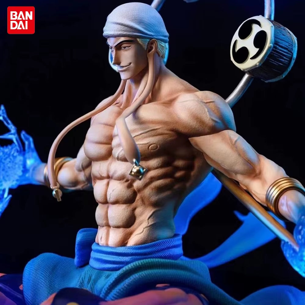 One Piece Figures Enel Action Figure Double Head Statue Anime PVC Figurine Model Collection Doll Ornaments Toys Gifts