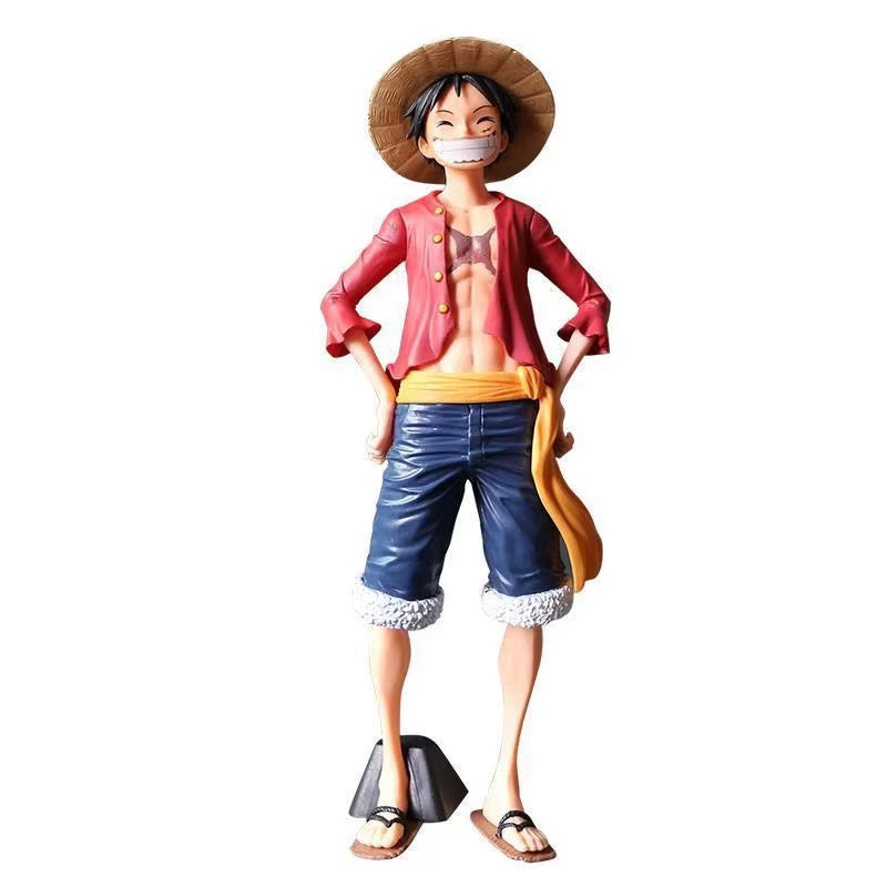 Monkey D Luffy 3D2Y Big Standing Straw Hat PVC Action Figure OP Luffy Zoro Sanji Kaidou Robin Model 27Cm