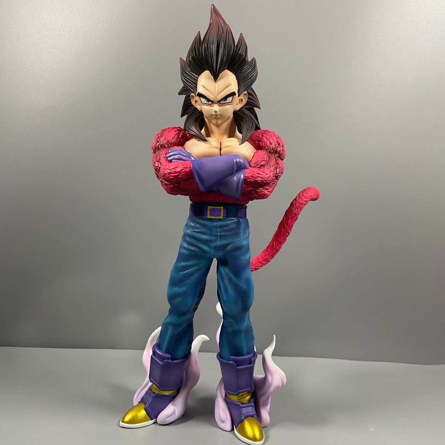 Dragon Ball Gk Violent Bear Super Four Vegeta Goku Pvc Figure Model Peripheral Doll Toy Table Decoration Creative Gift