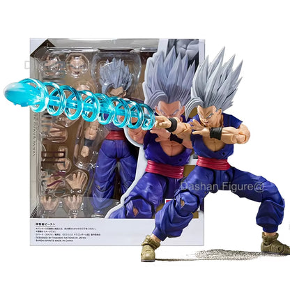 Dragon Ball Super SHF Son Gohan Beast Action Figure - PVC Collectible Model, Movable Saiyan Figurine for Anime Enthusiasts and Gift Giving