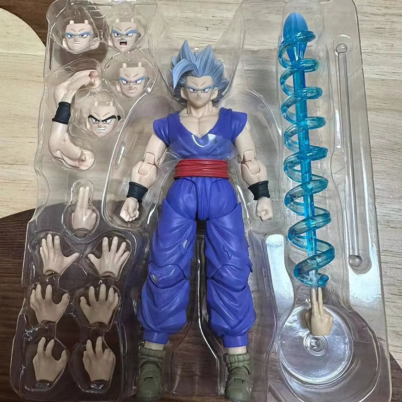 Dragon Ball Super SHF Son Gohan Beast Action Figure - PVC Collectible Model, Movable Saiyan Figurine for Anime Enthusiasts and Gift Giving