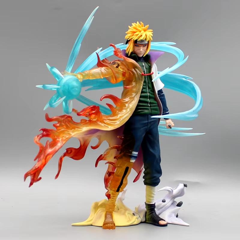 26Cm Naruto Figures Namikaze Minato Anime Figures Gk Pvc Statue Action Figurine Rasengan Desk Decoration Model Kids Toys Gift