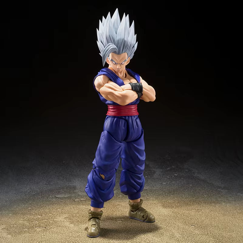 Dragon Ball Super SHF Son Gohan Beast Action Figure - PVC Collectible Model, Movable Saiyan Figurine for Anime Enthusiasts and Gift Giving