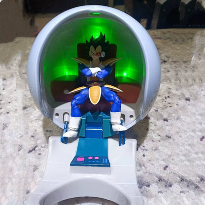 Anime Dragon Ball Super Saiyan Vegeta Space Capsule Spaceship Luminous Decoration Model Desktop Collection Ornament Toy Gifts