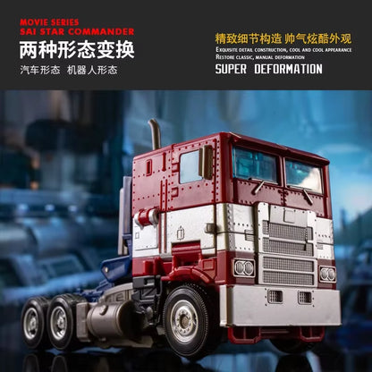 Transformation Toys Robot Car Alloy Commander Optimus Prime Action Figure Movie Series Children Birthday Gift