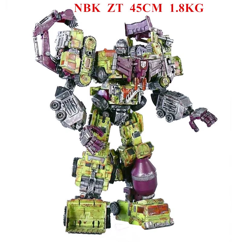 JINBAO NBK Oversize 6 in 1 Transformation Devastator Toys Boy Robot Car KO G1 Excavator Trucks Model Action Figure Kid Adult