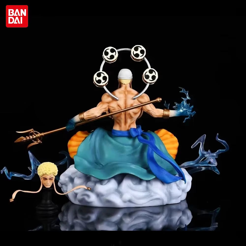 One Piece Figures Enel Action Figure Double Head Statue Anime PVC Figurine Model Collection Doll Ornaments Toys Gifts